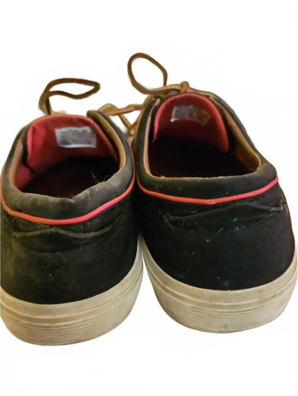 POLO RALPH LAUREN Shoes Size 12 Mens - BLACK Red Pony Logo - used see pics